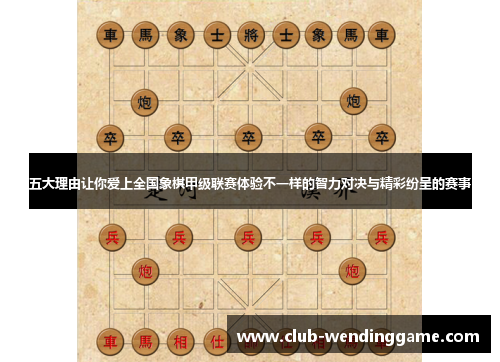 五大理由让你爱上全国象棋甲级联赛体验不一样的智力对决与精彩纷呈的赛事